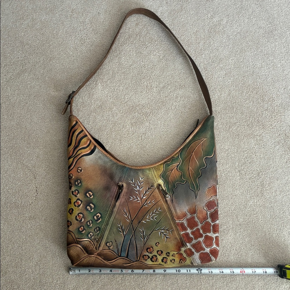 Anuschka Leather Shoulder Bag - Picture 6 of 7